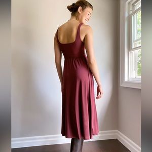 Aritzia Wilfred Market midi dress- rust colour